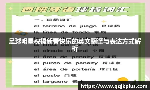 足球明星祝福新春快乐的英文翻译与表达方式解析